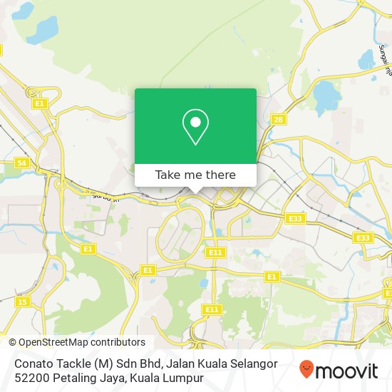 Conato Tackle (M) Sdn Bhd, Jalan Kuala Selangor 52200 Petaling Jaya map