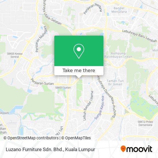 Luzano Furniture Sdn. Bhd. map