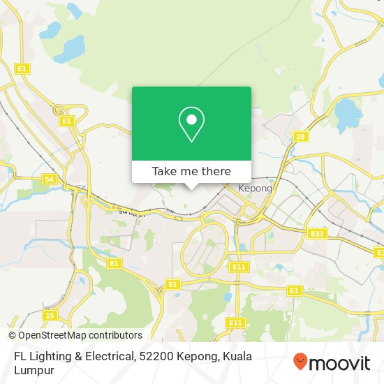 FL Lighting & Electrical, 52200 Kepong map