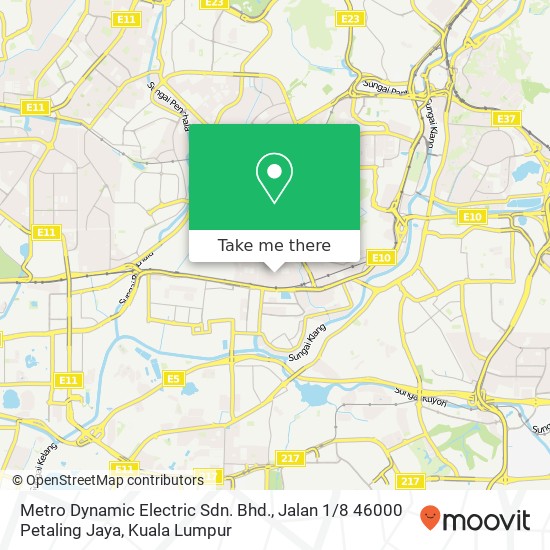 Metro Dynamic Electric Sdn. Bhd., Jalan 1 / 8 46000 Petaling Jaya map