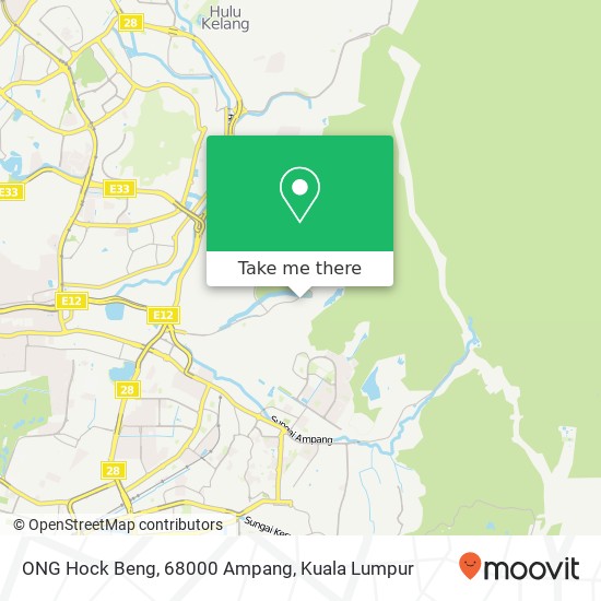 ONG Hock Beng, 68000 Ampang map