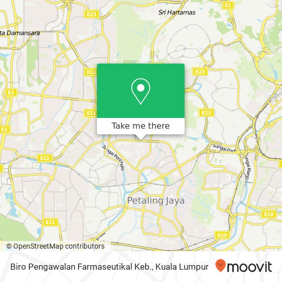 Biro Pengawalan Farmaseutikal Keb. map