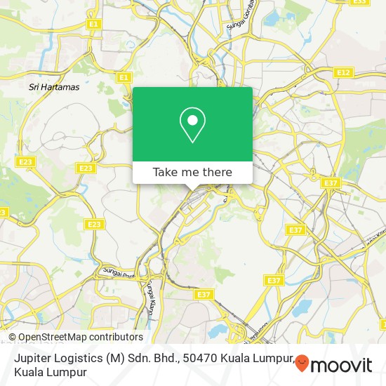 Jupiter Logistics (M) Sdn. Bhd., 50470 Kuala Lumpur map