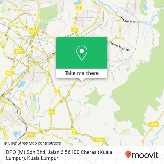 DPO (M) Sdn Bhd, Jalan 6 56100 Cheras (Kuala Lumpur) map