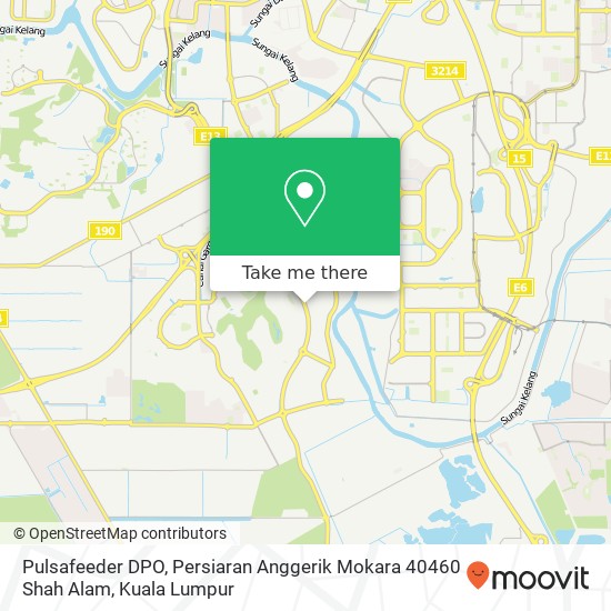 Pulsafeeder DPO, Persiaran Anggerik Mokara 40460 Shah Alam map