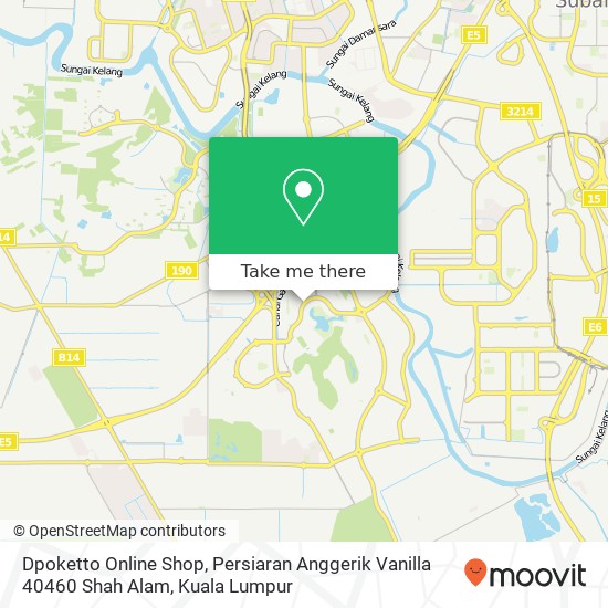 Peta Dpoketto Online Shop, Persiaran Anggerik Vanilla 40460 Shah Alam