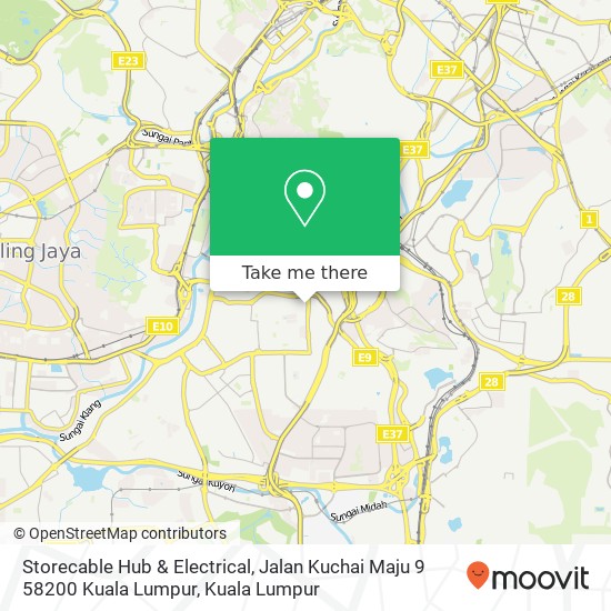 Storecable Hub & Electrical, Jalan Kuchai Maju 9 58200 Kuala Lumpur map