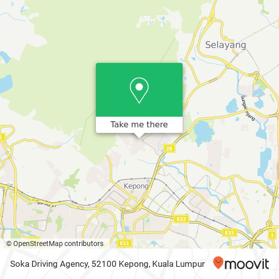 Peta Soka Driving Agency, 52100 Kepong