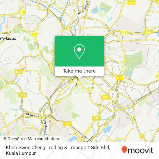 Peta Khoo Swee Cheng Trading & Transport Sdn Bhd