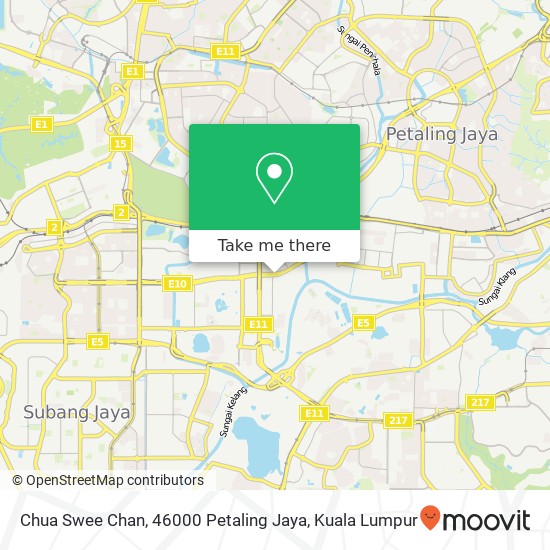 Chua Swee Chan, 46000 Petaling Jaya map