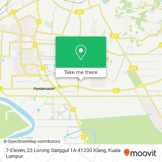 7-Eleven, 23 Lorong Sanggul 1A 41200 Klang map