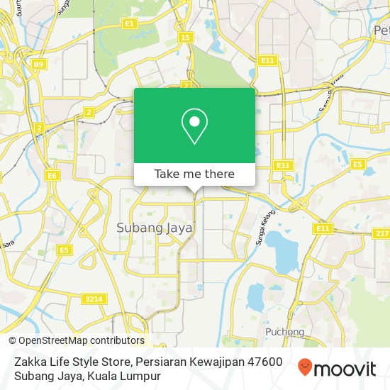 Zakka Life Style Store, Persiaran Kewajipan 47600 Subang Jaya map