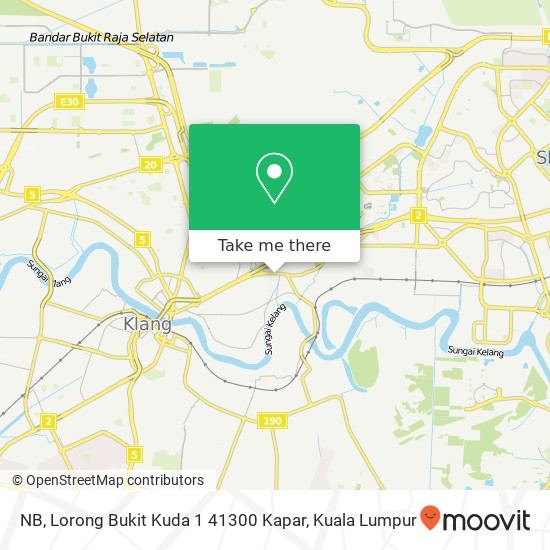 NB, Lorong Bukit Kuda 1 41300 Kapar map