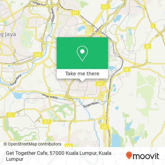 Get Together Cafe, 57000 Kuala Lumpur map