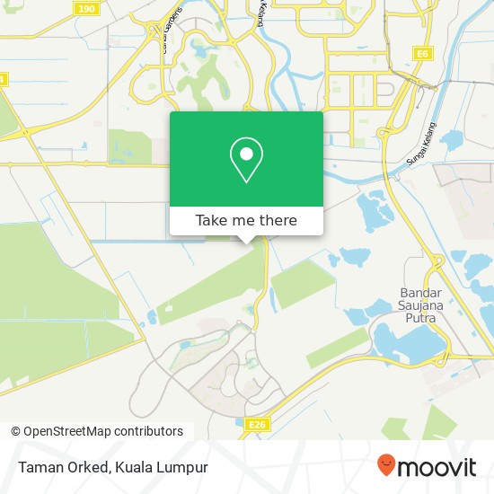 Taman Orked map