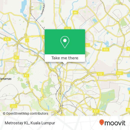 Metrostay KL map