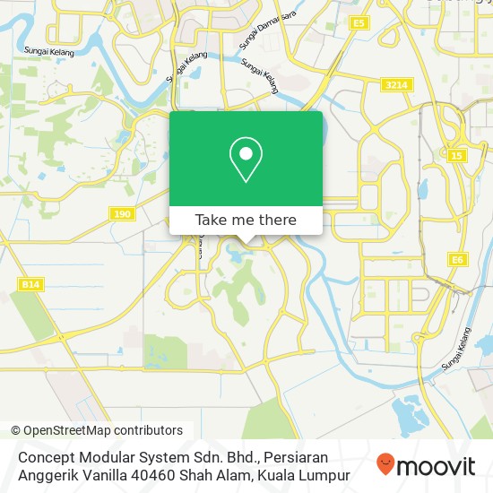 Concept Modular System Sdn. Bhd., Persiaran Anggerik Vanilla 40460 Shah Alam map