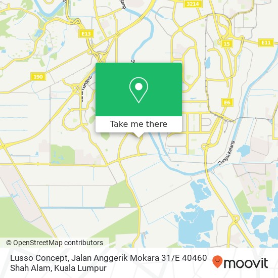 Peta Lusso Concept, Jalan Anggerik Mokara 31 / E 40460 Shah Alam