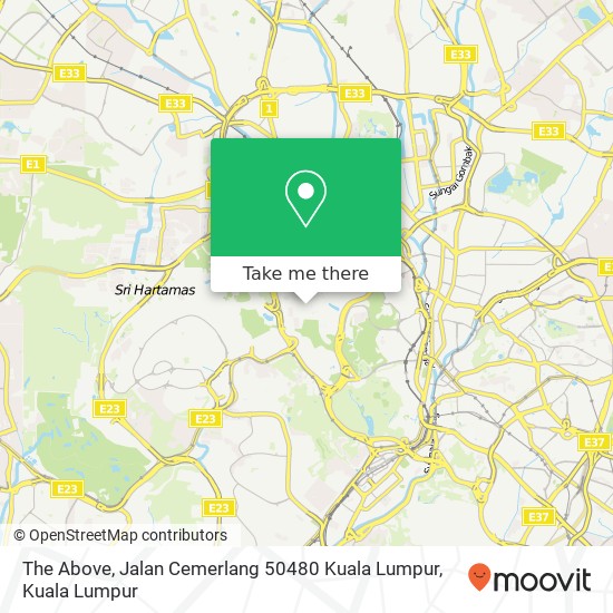 The Above, Jalan Cemerlang 50480 Kuala Lumpur map