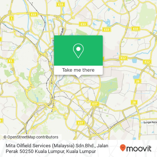 Mita Oilfield Services (Malaysia) Sdn.Bhd., Jalan Perak 50250 Kuala Lumpur map