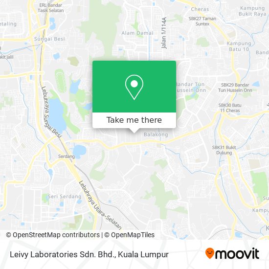 Leivy Laboratories Sdn. Bhd. map