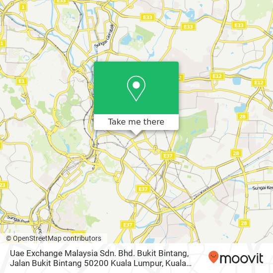 Peta Uae Exchange Malaysia Sdn. Bhd. Bukit Bintang, Jalan Bukit Bintang 50200 Kuala Lumpur