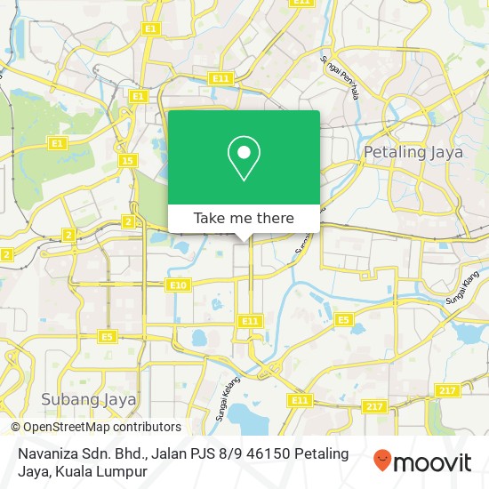 Peta Navaniza Sdn. Bhd., Jalan PJS 8 / 9 46150 Petaling Jaya