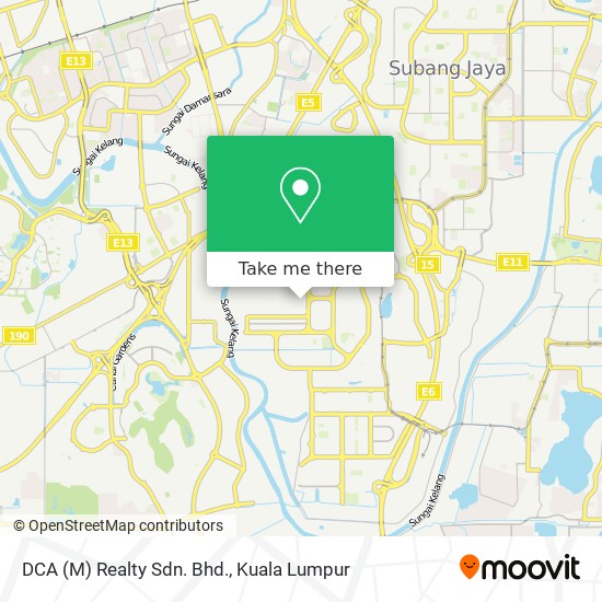 DCA (M) Realty Sdn. Bhd. map