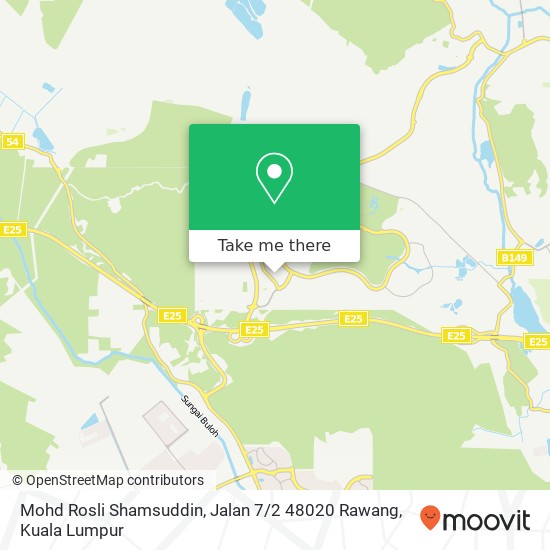 Peta Mohd Rosli Shamsuddin, Jalan 7 / 2 48020 Rawang