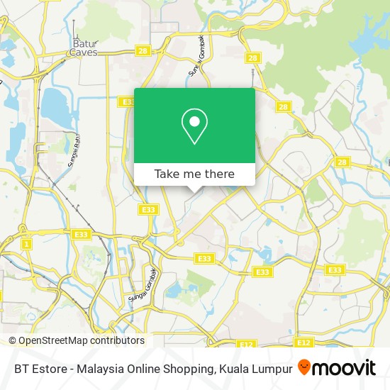 BT Estore - Malaysia Online Shopping map