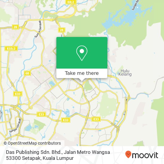 Das Publishing Sdn. Bhd., Jalan Metro Wangsa 53300 Setapak map