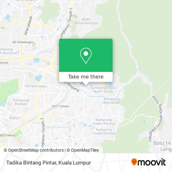 Tadika Bintang Pintar map