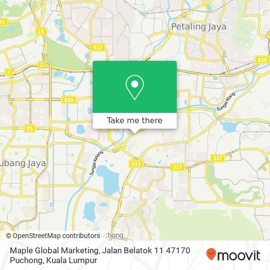 Maple Global Marketing, Jalan Belatok 11 47170 Puchong map