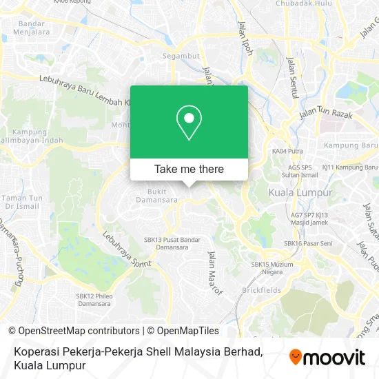 Koperasi Pekerja-Pekerja Shell Malaysia Berhad map
