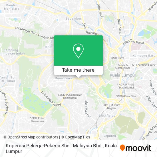 Koperasi Pekerja-Pekerja Shell Malaysia Bhd. map