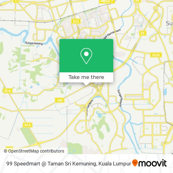 Peta 99 Speedmart @ Taman Sri Kemuning