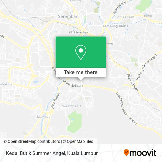 Kedai Butik Summer Angel map