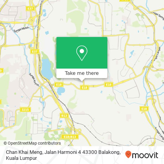 Chan Khai Meng, Jalan Harmoni 4 43300 Balakong map