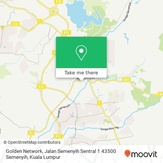 Peta Golden Network, Jalan Semenyih Sentral 1 43500 Semenyih