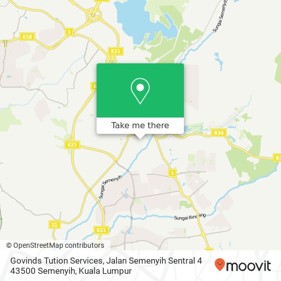 Govinds Tution Services, Jalan Semenyih Sentral 4 43500 Semenyih map