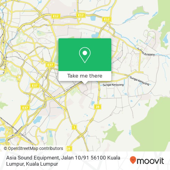 Asia Sound Equipment, Jalan 10 / 91 56100 Kuala Lumpur map