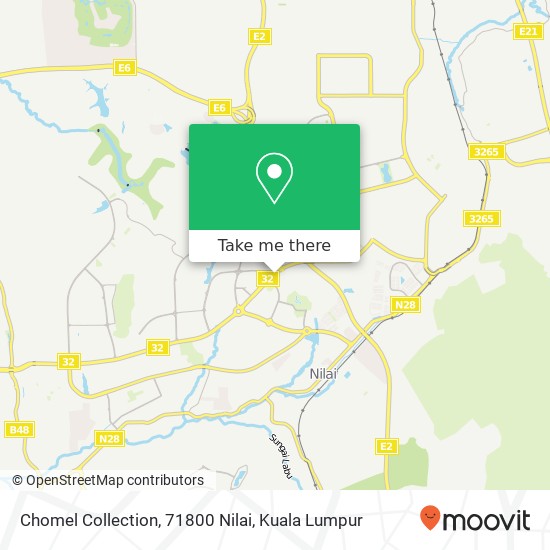 Chomel Collection, 71800 Nilai map