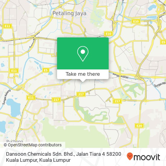 Dansoon Chemicals Sdn. Bhd., Jalan Tiara 4 58200 Kuala Lumpur map