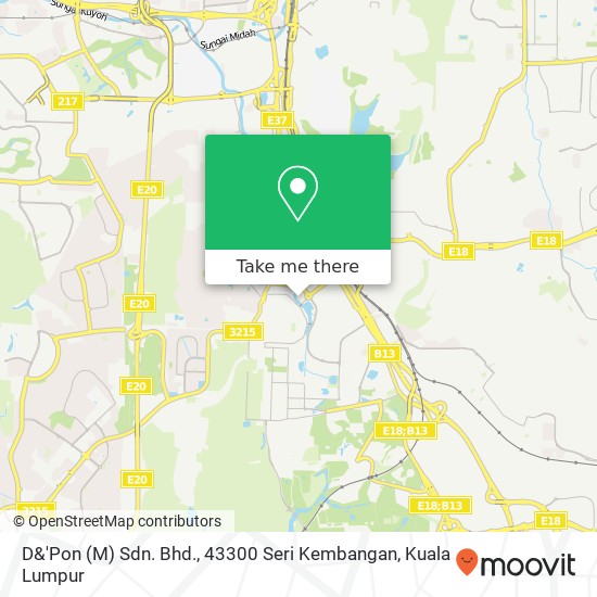 D&'Pon (M) Sdn. Bhd., 43300 Seri Kembangan map