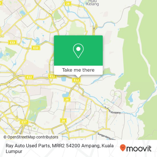 Ray Auto Used Parts, MRR2 54200 Ampang map