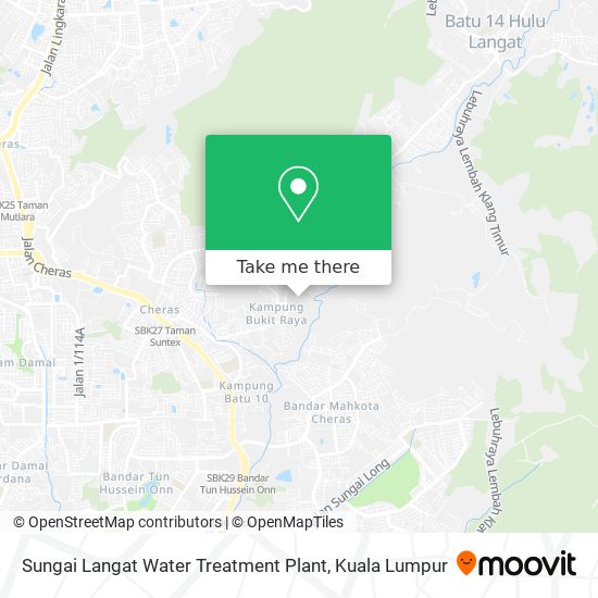 Peta Sungai Langat Water Treatment Plant