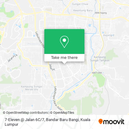 Peta 7-Eleven @ Jalan 6C / 7, Bandar Baru Bangi