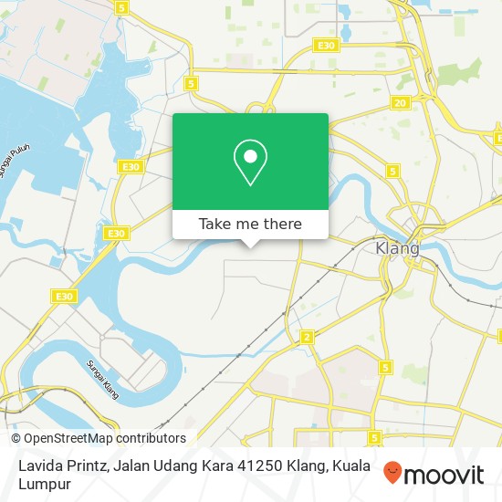 Lavida Printz, Jalan Udang Kara 41250 Klang map