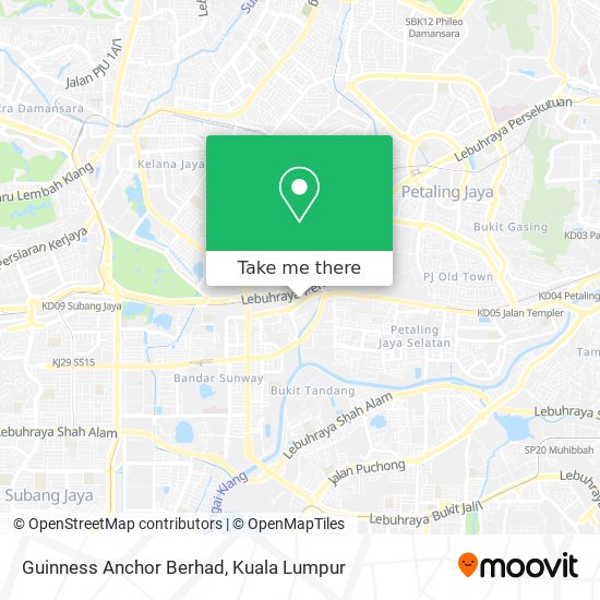 Guinness Anchor Berhad map