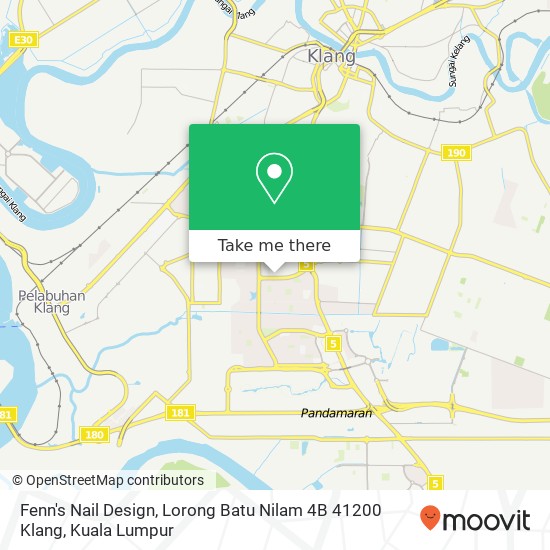 Fenn's Nail Design, Lorong Batu Nilam 4B 41200 Klang map